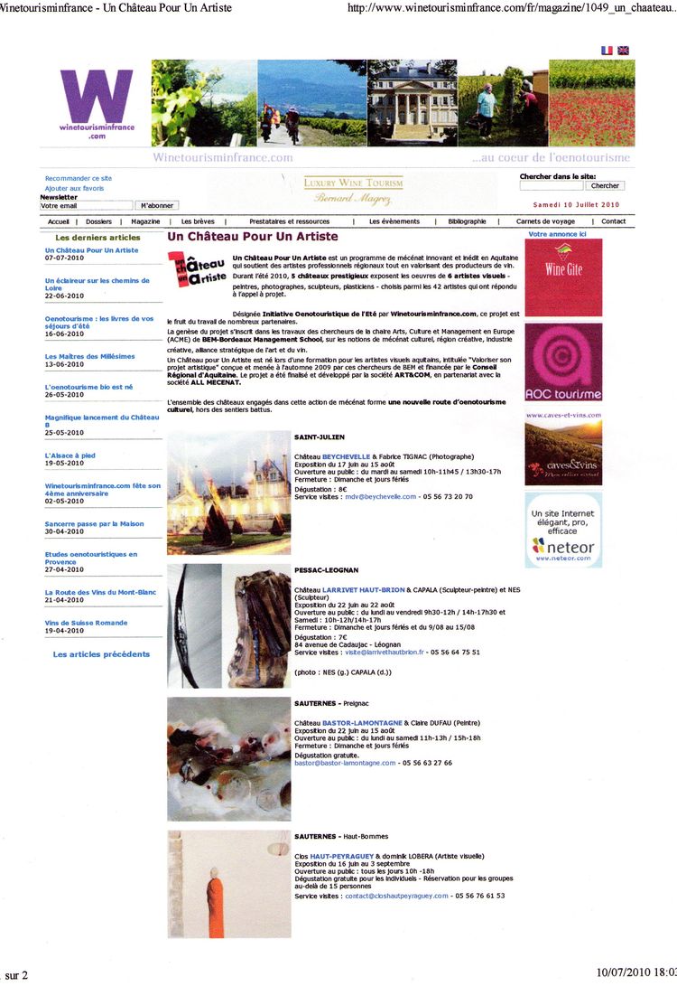 33-Winetourisminfrance.com -Un château pour un artiste-10 juillet 2010
